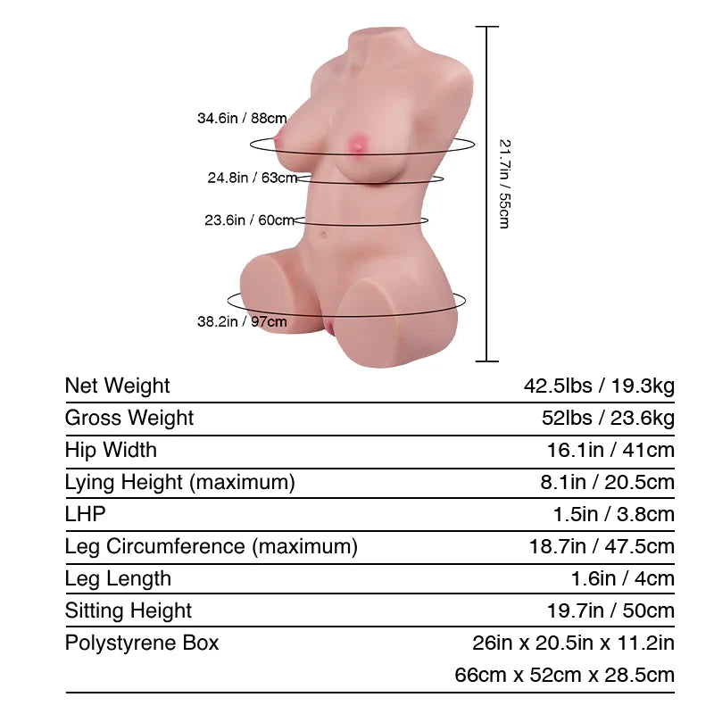Tantaly Candice Pro: 42LB Catwoman Sex Doll with Removable Vagina - RealVagina