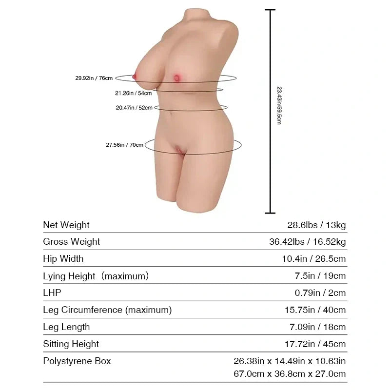 Donna: 28.6LB sexy sex doll male masturbator for beginners - RealVagina