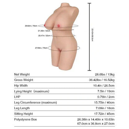 Donna: 28.6LB sexy sex doll male masturbator for beginners - RealVagina