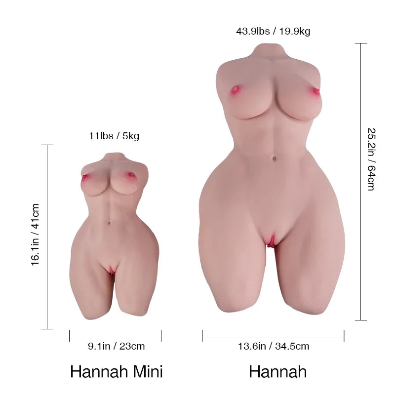 Tantaly Hannah Mini: 11LB Muscular Mini Affordable Sex Doll - RealVagina
