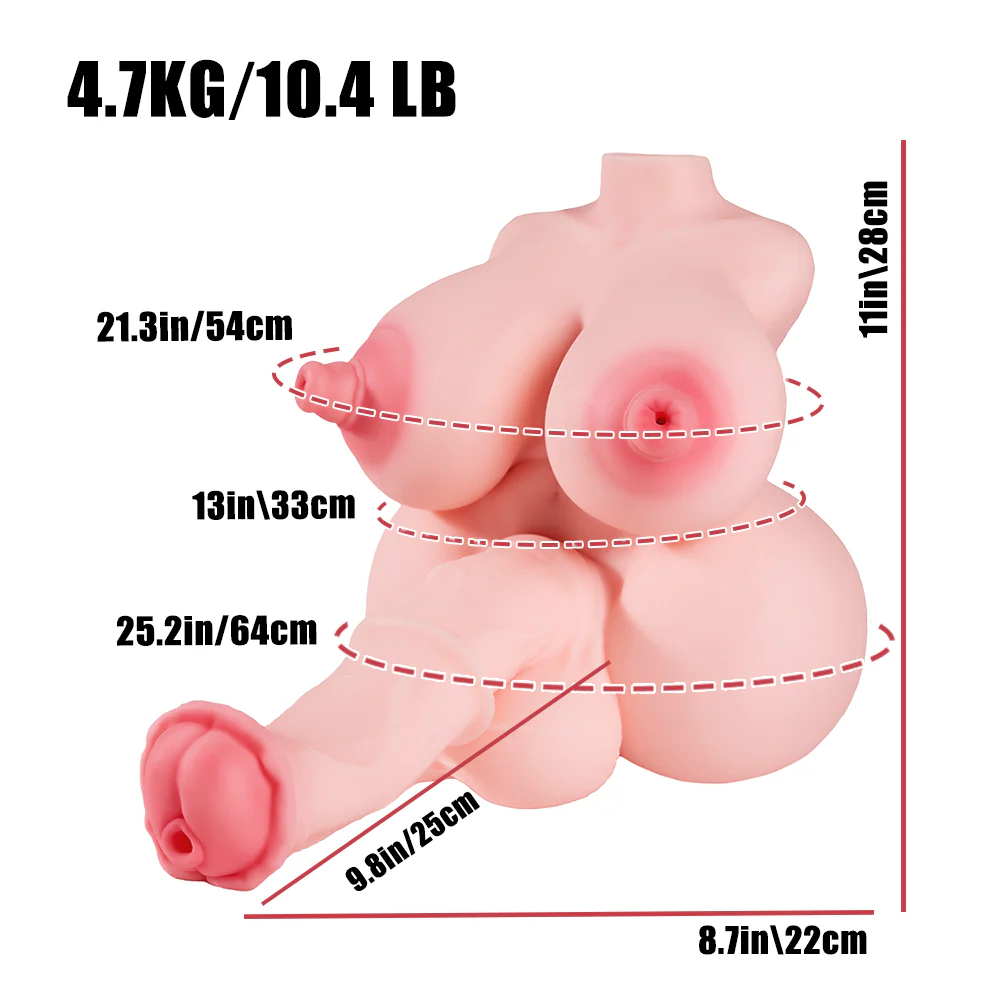 Molly: 10.4LB MRL's 5-Channel Horsecock Futa Sex Doll - RealVagina