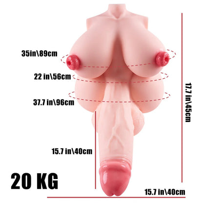 Futa Lucy Plus: Futanari Hentai Fantasy Torso Sex Doll - RealVagina
