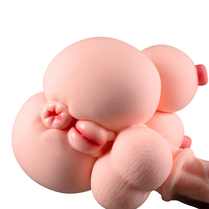 Amber: Big Futa Hentai Torso Sex Doll 41LB Horse Penis - RealVagina