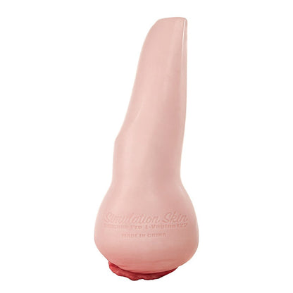 Pink silicone male masturbator with Simulation Skin texture, realistic vaginal opening, and L-Vagina122 design