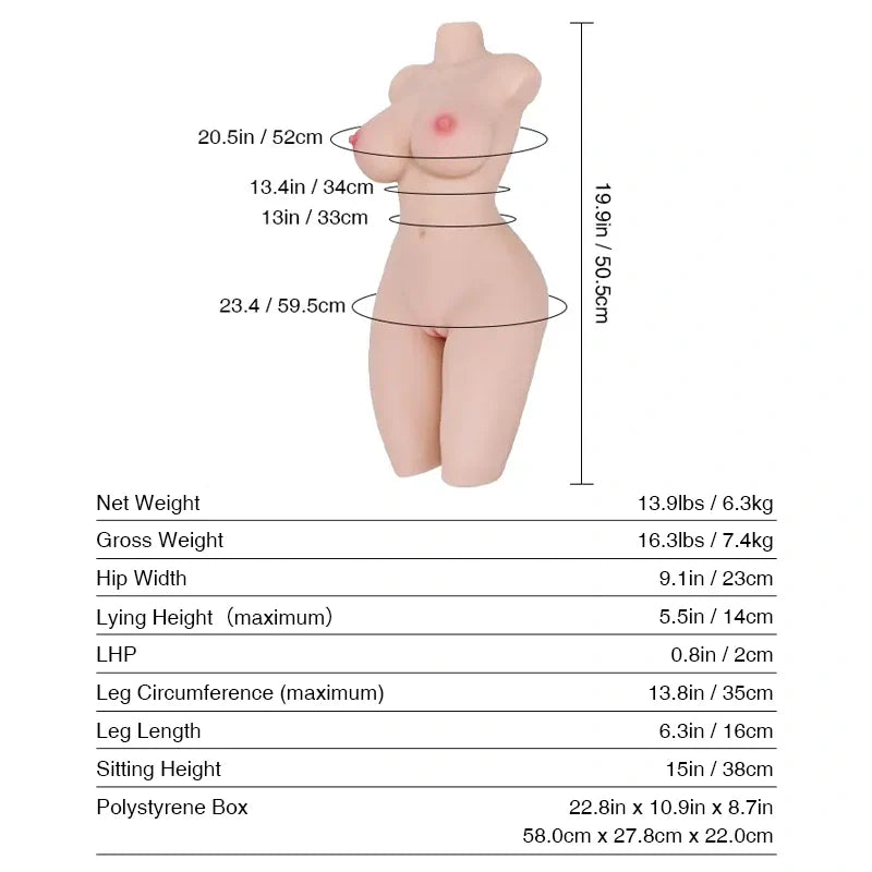 Miki: 13.2LB Small Sex Doll for Beginner Masturbation - RealVagina