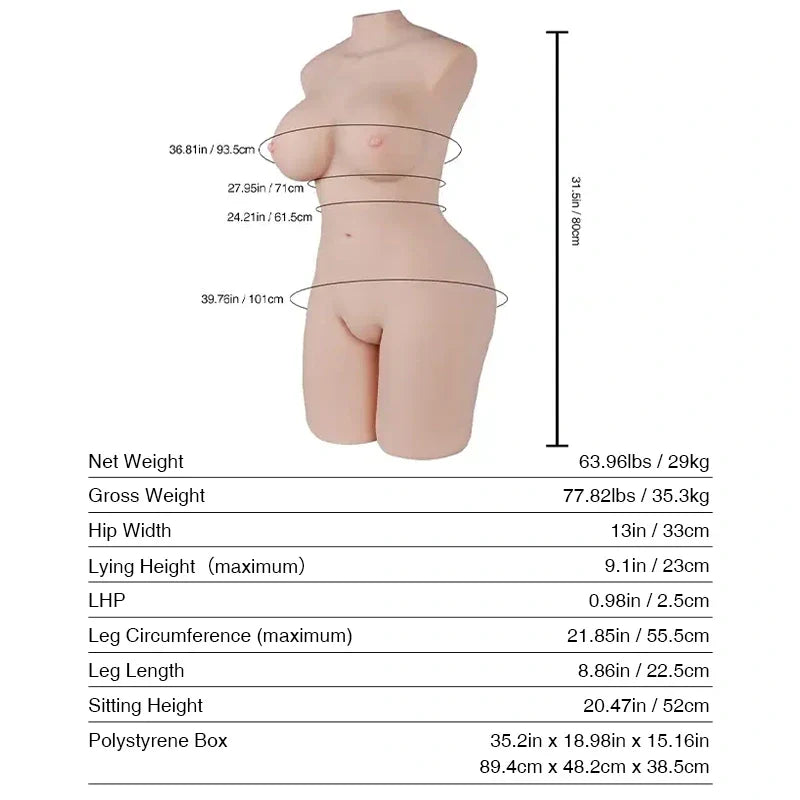 Morgpie: 63.9LB pornstar sexdoll life like sex doll with Tantabosom - RealVagina