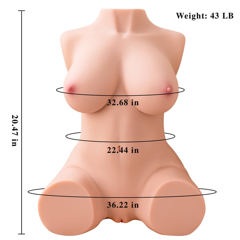 Dania  42.9LB Metal Skeleton Hip Thrusting Sex Doll Silicone Male Masturbation - RealVagina