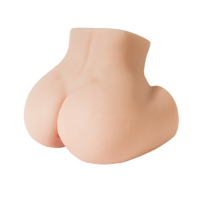 Realistic silicone male masturbator with detailed curves and natural skin texture