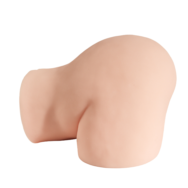 Realistic flesh-toned male masturbator with natural curves and soft silicone texture for intimate pleasure