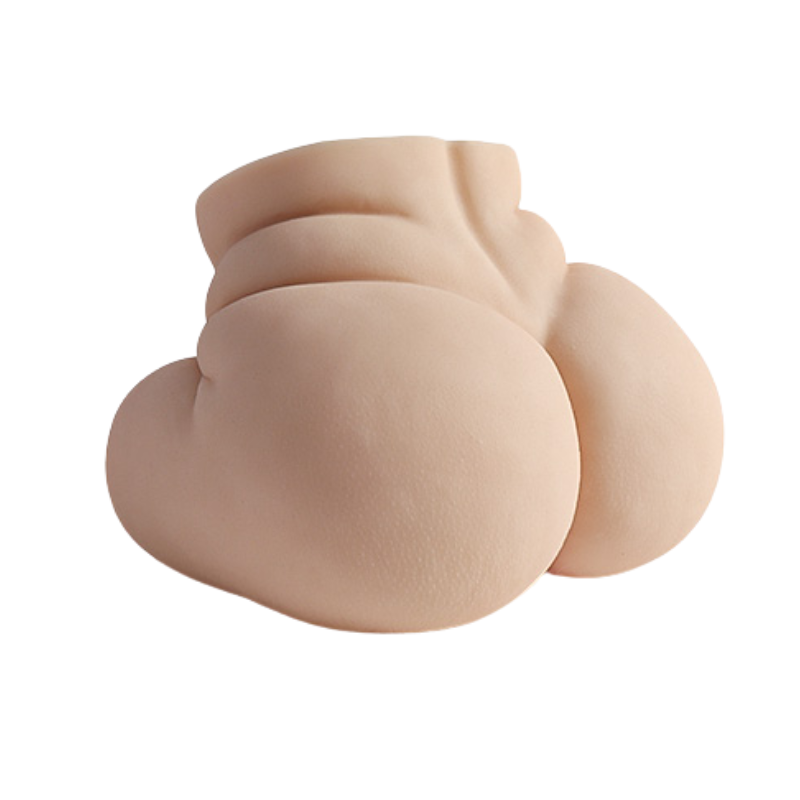 Realistic flesh-toned male masturbator with detailed curves and soft texture