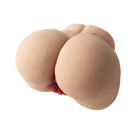 Realistic female rear with detailed skin texture and natural curves for intimate pleasure