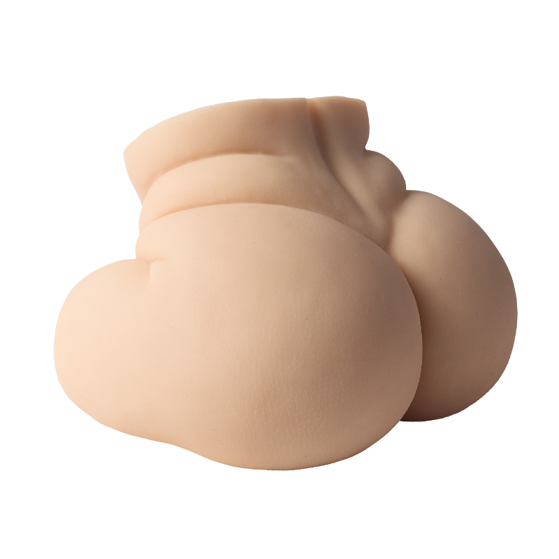 Realistic female anatomy toy with smooth skin texture and natural curves, designed for intimate pleasure.