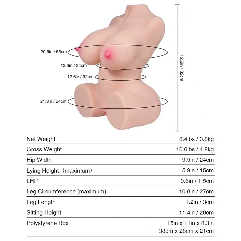 Tantaly Selena: 8LB Mini Affordable Sex Doll for Beginners - RealVagina