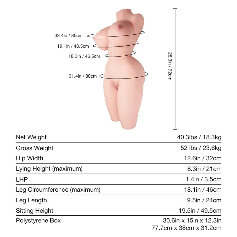 Tantaly Monica: 40.3LB Hentai Sex Doll with Erect Nipples - RealVagina